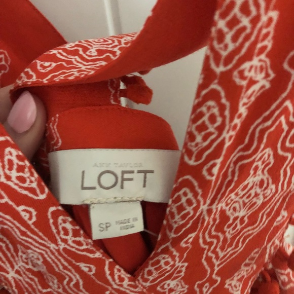 NWT! Loft orange dress - Picture 3 of 4